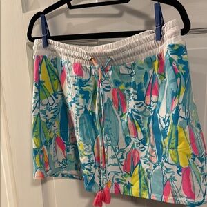 Lilly Pulitzer White Elastic Waist Skirt